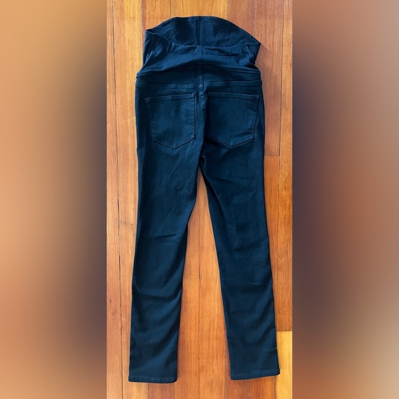 NWOT Madewell Maternity Over-the-Belly Mid-Rise Stovepipe Jeans Black 25 - Picture 4 of 4